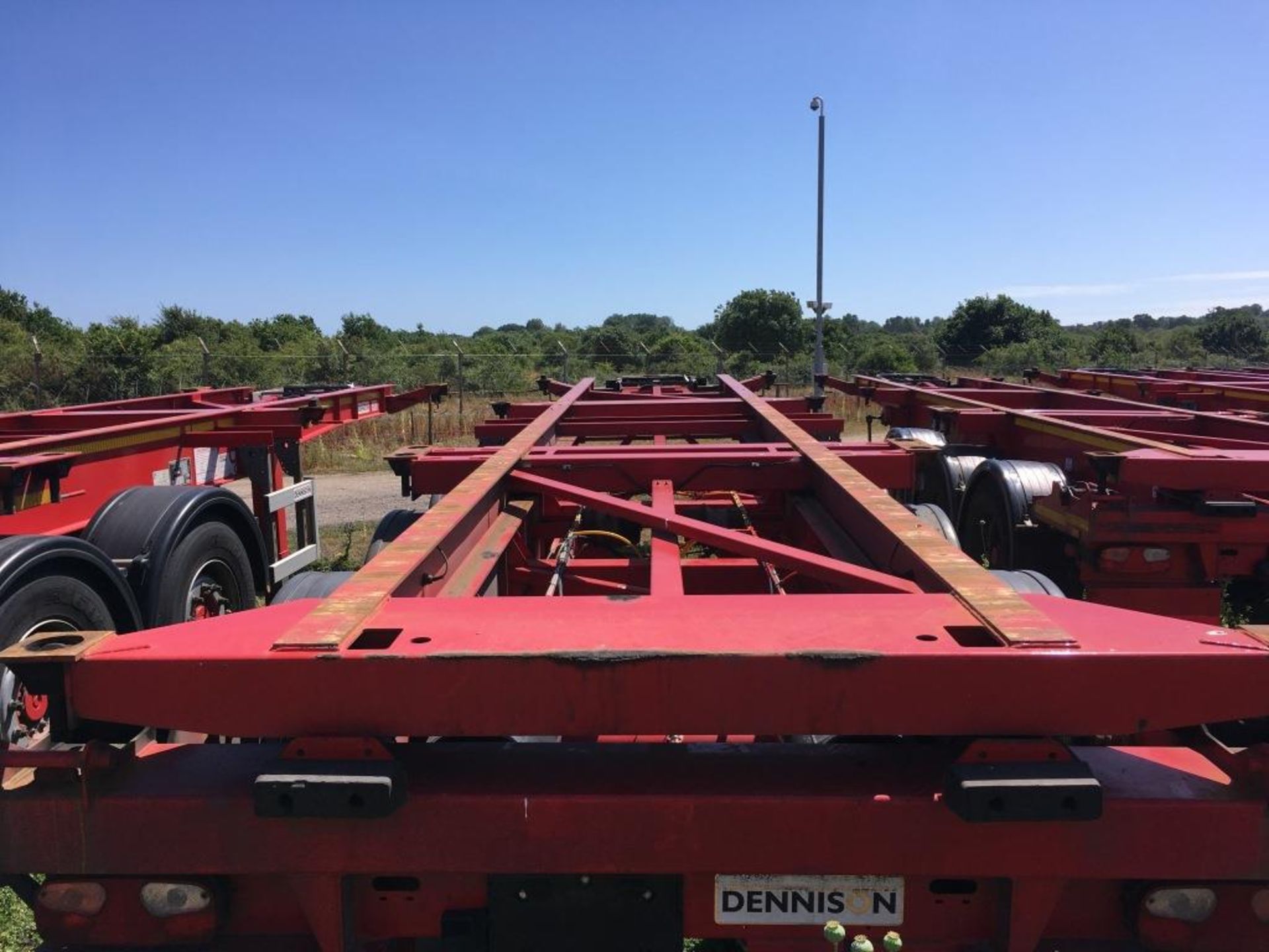 Dennison 14 Lock Sliding Bogie Skeletal trailer, reference 42086, year of manufacture 2014, 3 x - Image 11 of 15