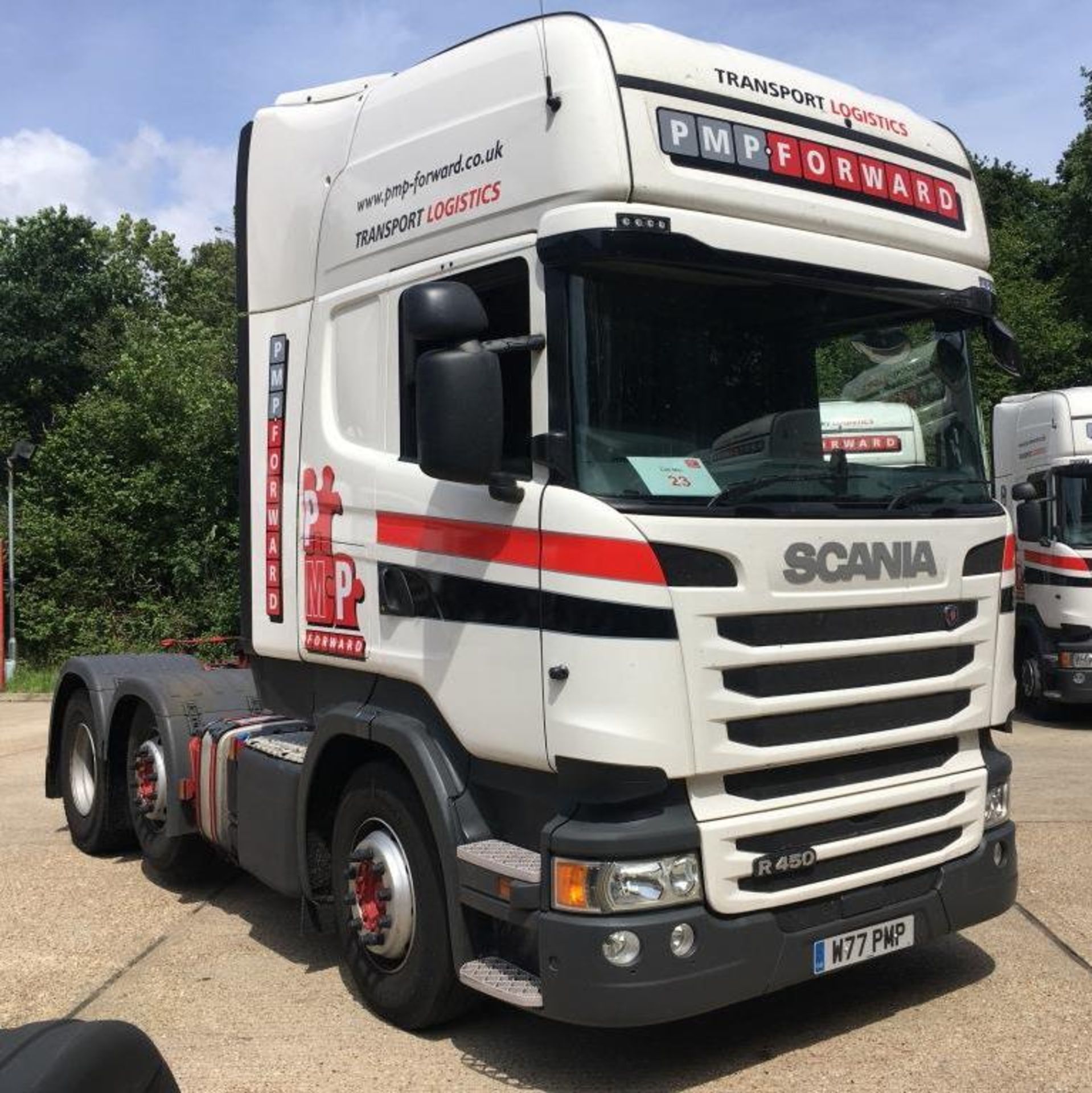 Scania R450 LA 6X2/2MNA Topline tractor unit, 2 Pedal Opticruise Gearbox, Registration number