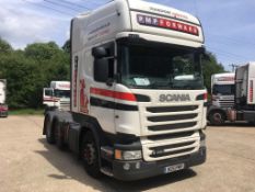 Scania R450 LA 6X2/2MNA Topline tractor unit, 2 Pedal Opticruise Gearbox, Registration number