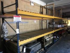 6 bays of boltless racking comprising four vertical sides measuring 2.7 m tall and 1.1m deep and