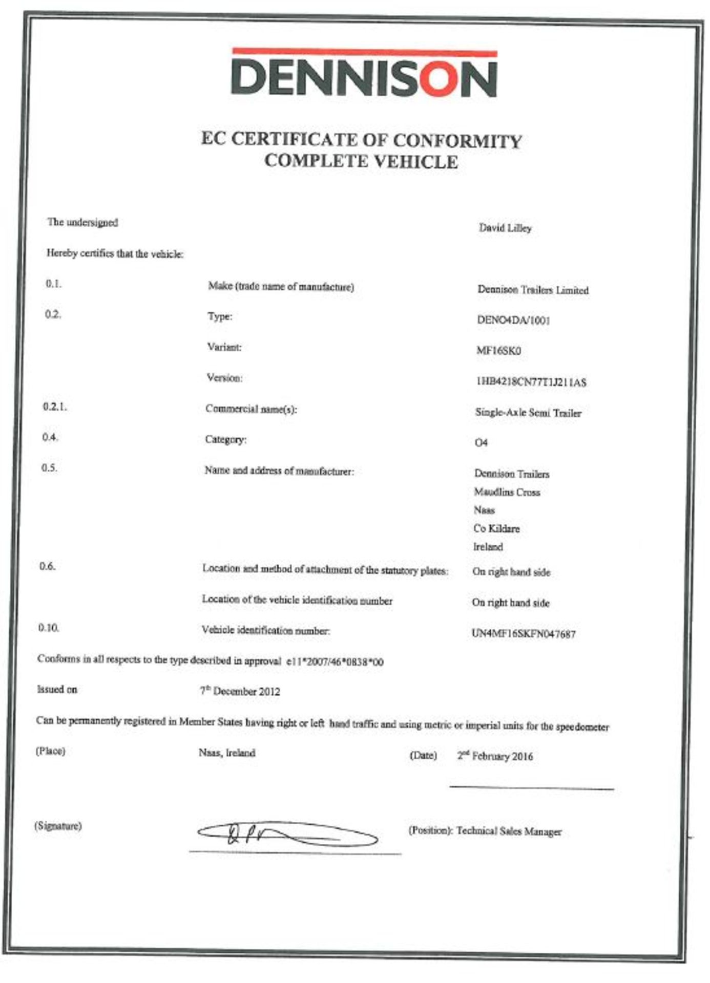 Dennison Multi Function 4 Axle Splitting Skeletal trailer, reference 47687 & 47688, year of - Bild 17 aus 24