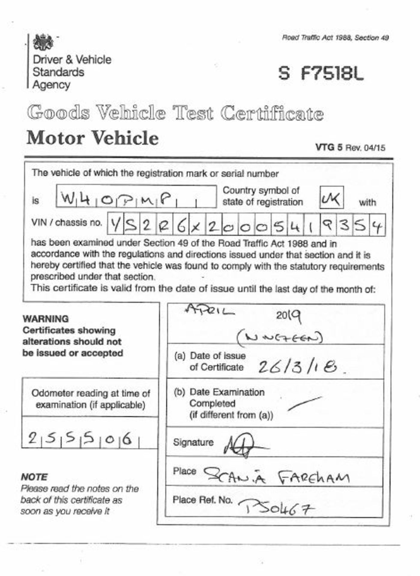 Scania R450 LA 6X2/2MNA Topline tractor unit, 2 Pedal Opticruise Gearbox, Registration number - Image 15 of 16