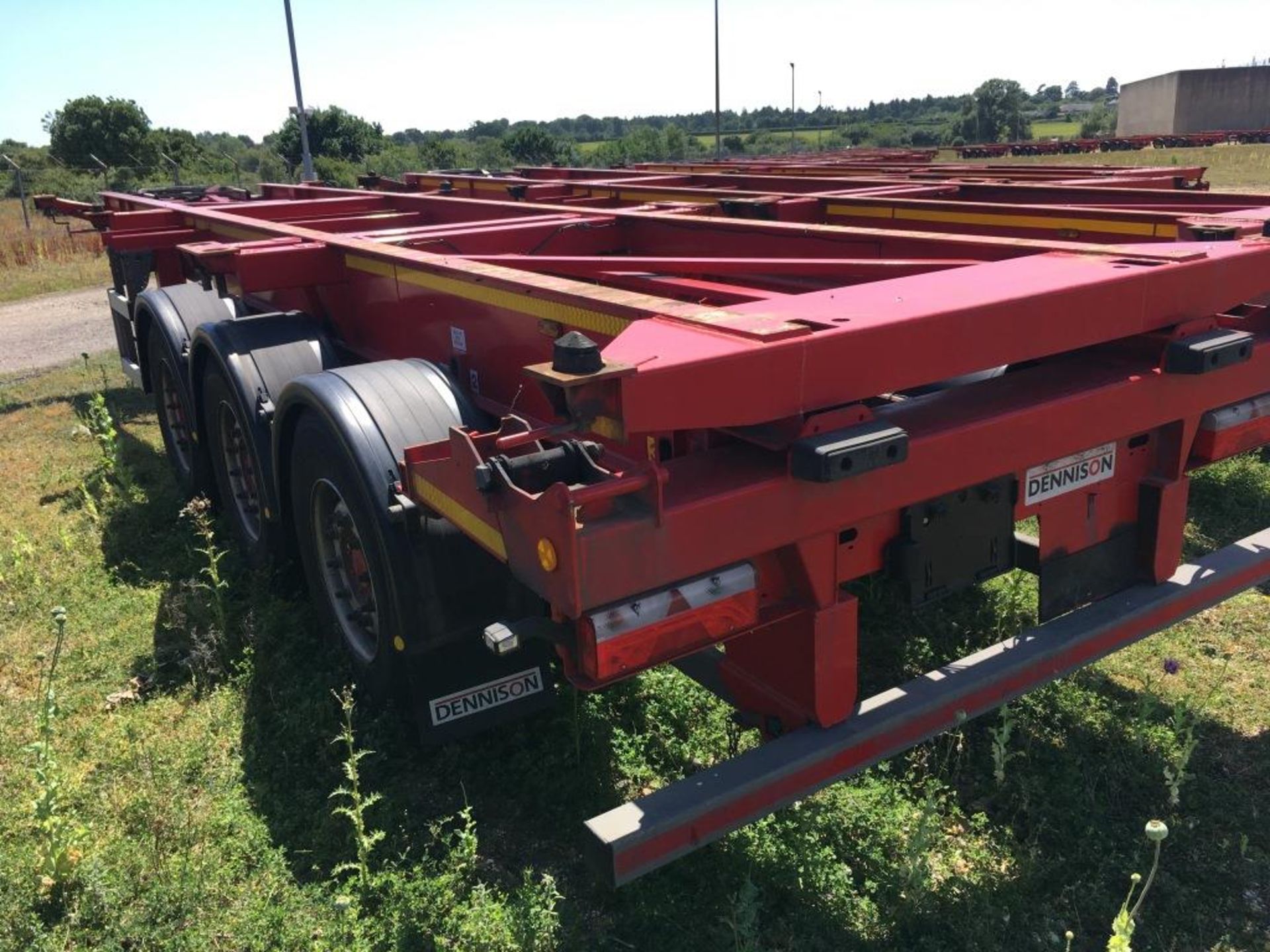 Dennison 14 Lock Sliding Bogie Skeletal trailer, reference 49436, year of manufacture 2016, 3 x - Image 4 of 26