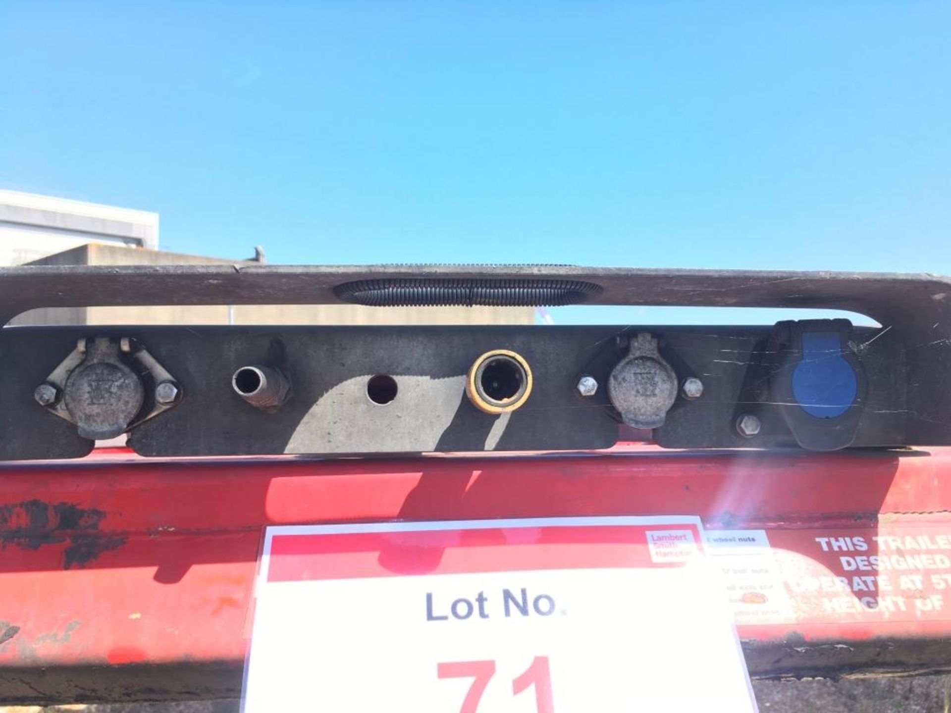 Dennison 14 Lock Sliding Bogie Skeletal trailer, reference 42062, year of manufacture 2014, 3 x - Image 11 of 17