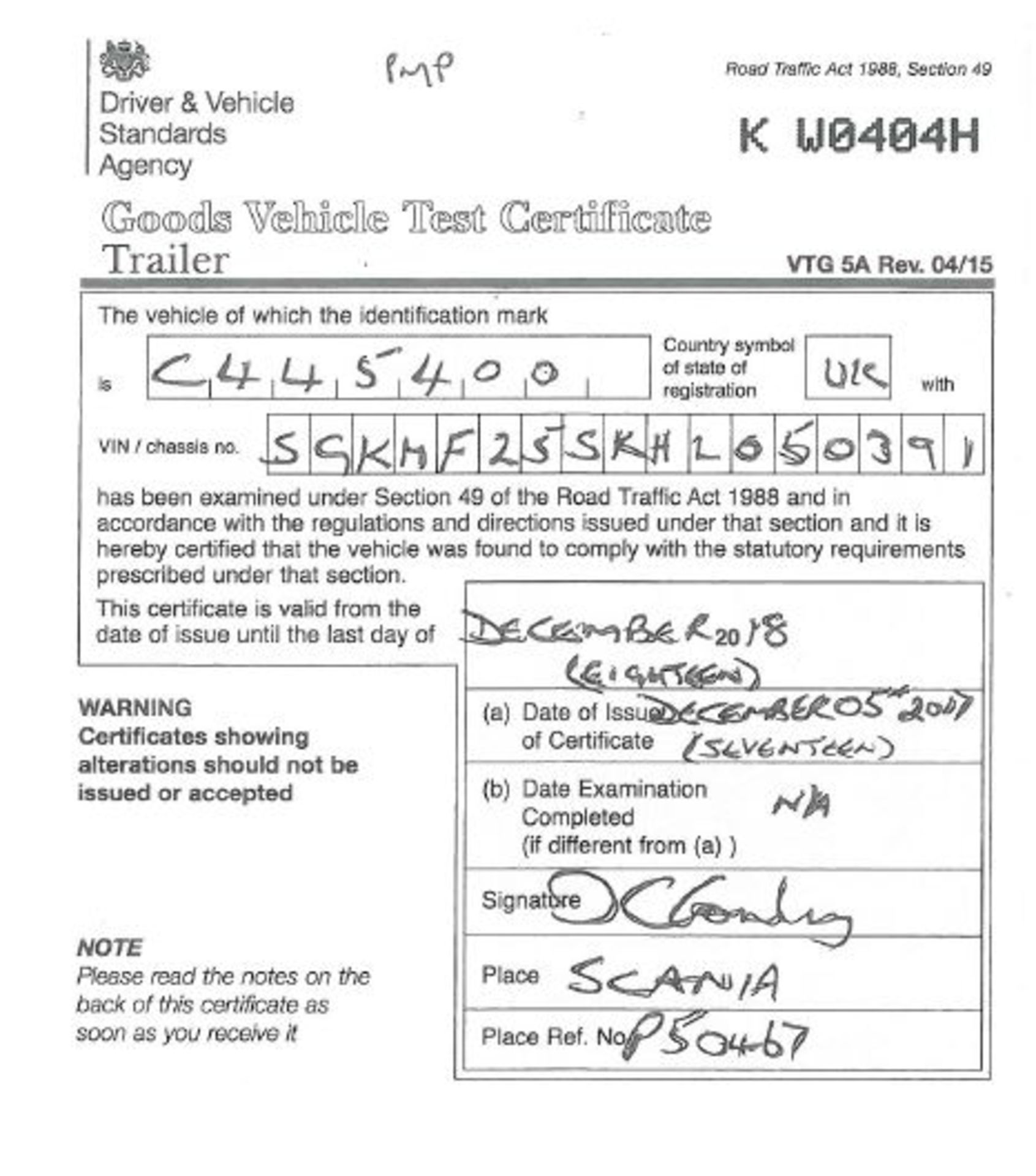 Dennison Multi Function 4 Axle Splitting Skeletal trailer, reference 50390 & 50391, year of - Image 18 of 22