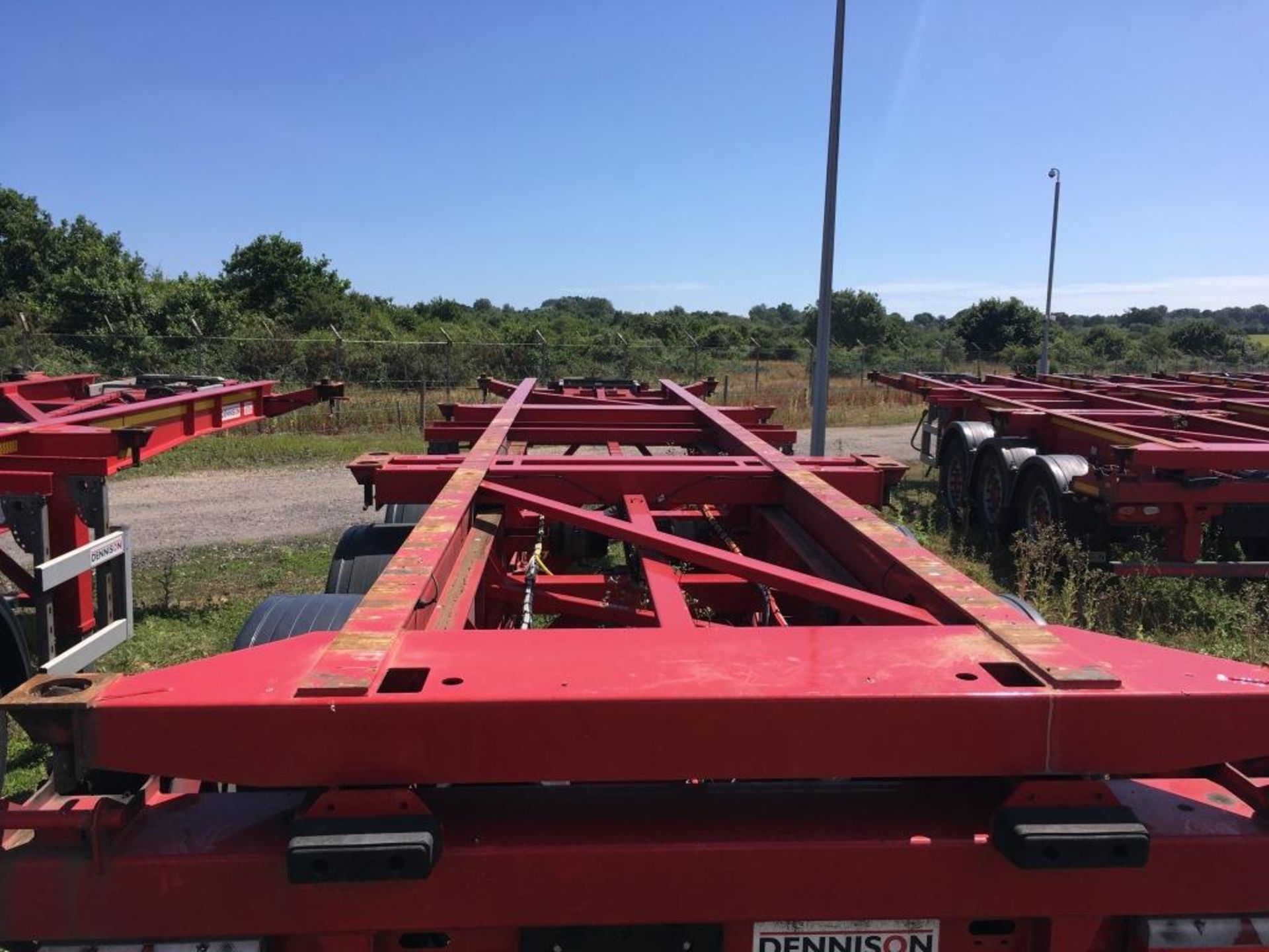 Dennison 14 Lock Sliding Bogie Skeletal trailer, reference 49441, year of manufacture 2016, 3 x - Bild 4 aus 15