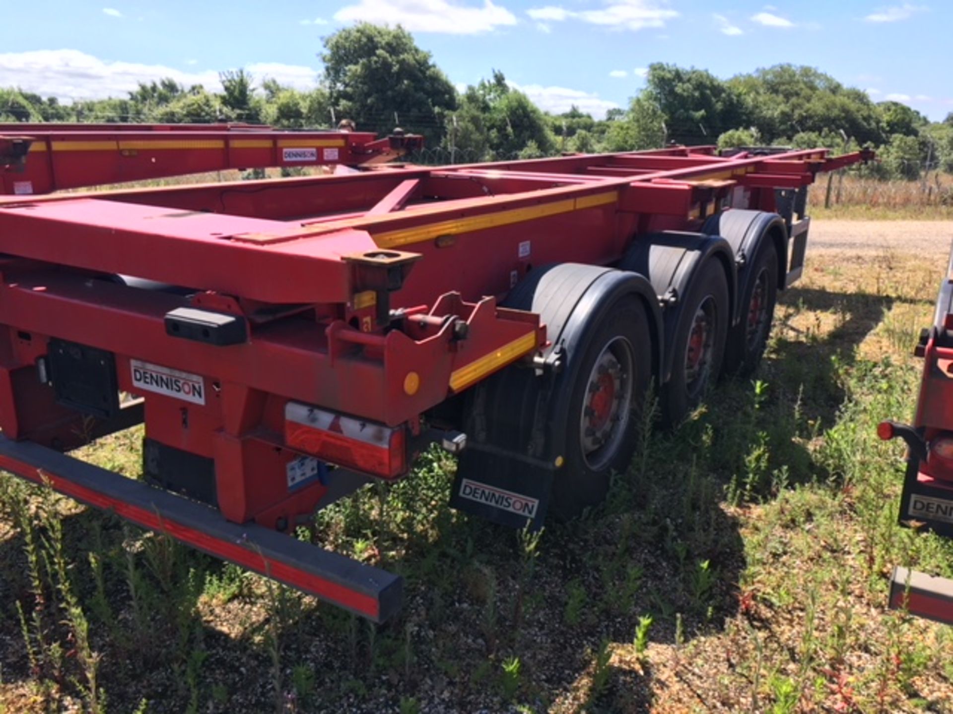 Dennison 14 Lock Sliding Bogie Skeletal trailer, reference 50314, year of manufacture 2017, 3 x - Bild 3 aus 17