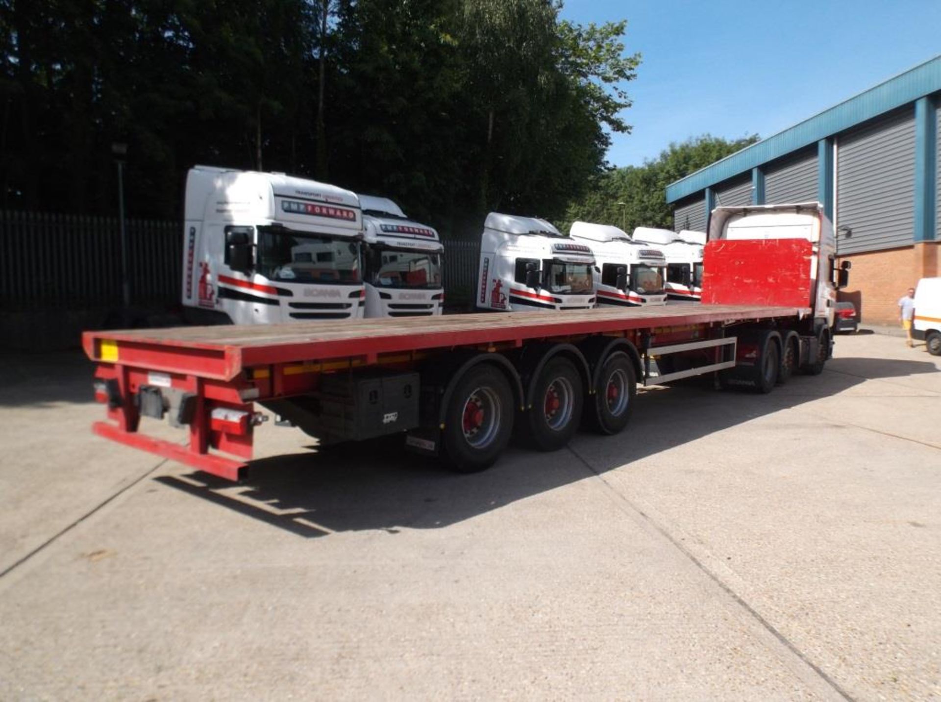 Dennison 13.6m Oil Spec Platform trailer, reference 46178, year of manufacture 2015, 3 x BPW Eco - Image 3 of 14