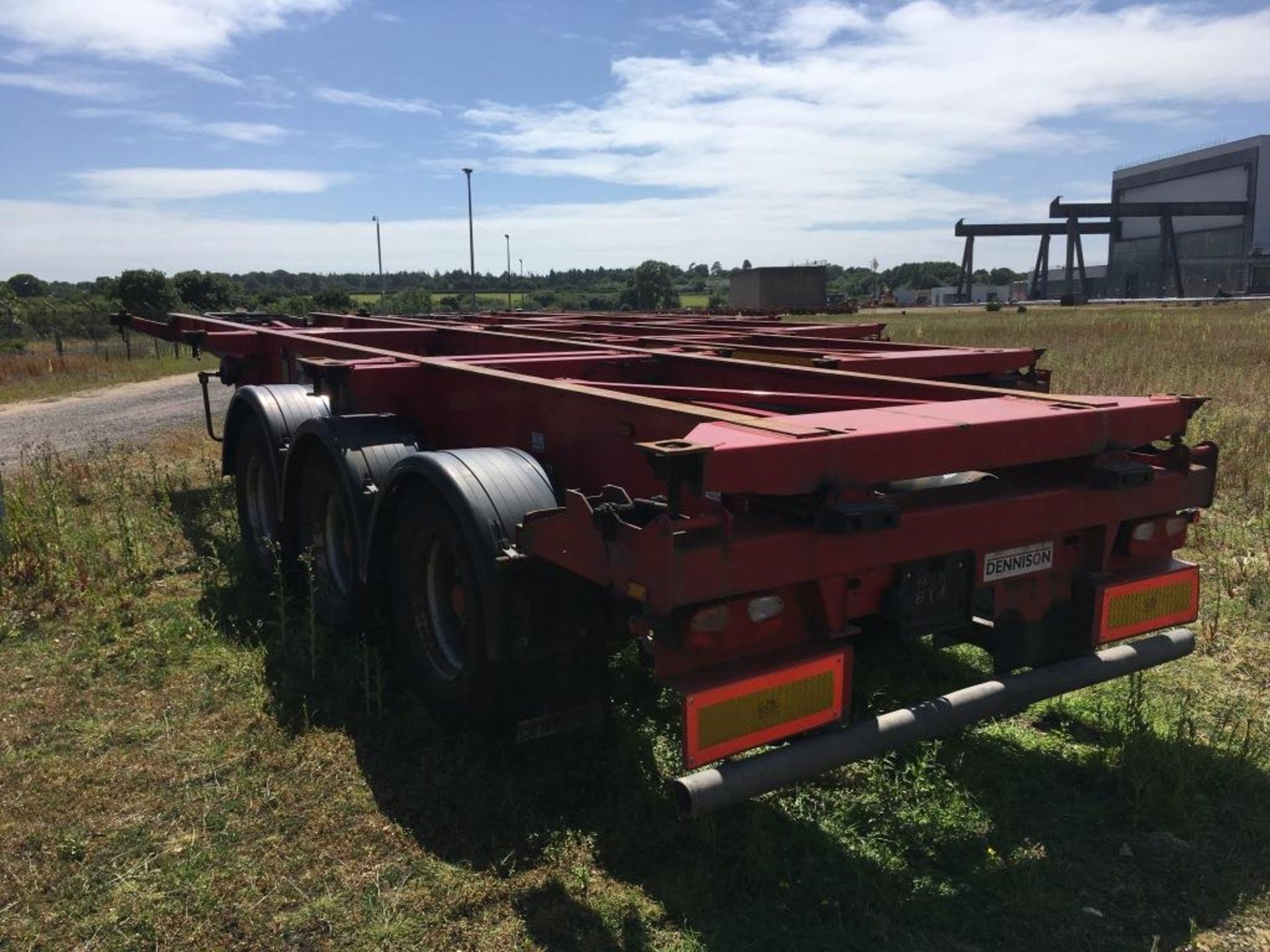 Dennison 14 Lock Sliding Bogie Skeletal trailer, reference 26718, year of manufacture 2011, 3 x - Image 3 of 14