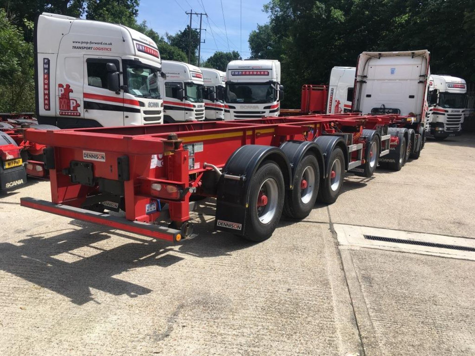 Dennison Multi Function 4 Axle Splitting Skeletal trailer, reference 50390 & 50391, year of - Image 5 of 22