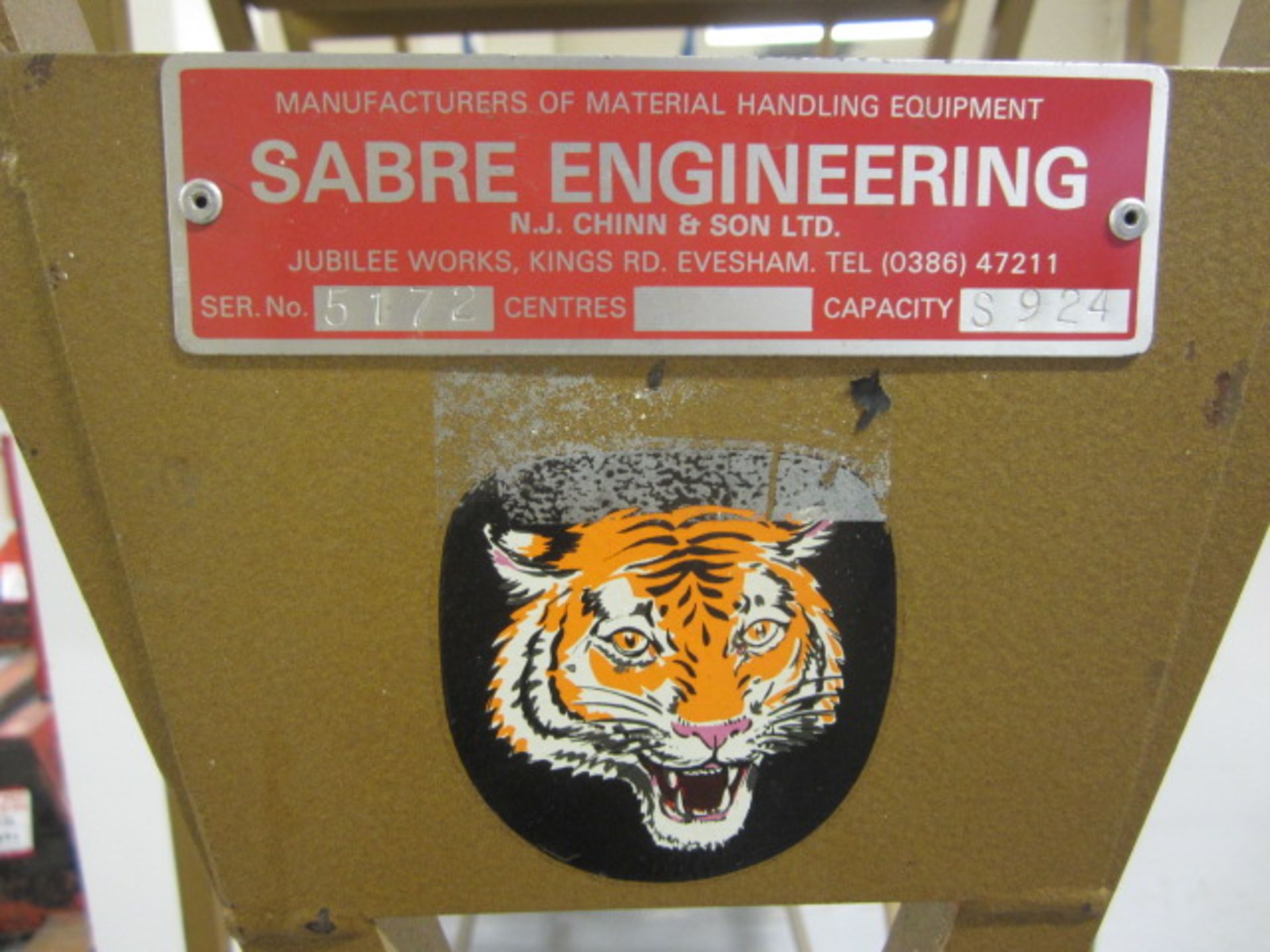 Sabre Engineering mobile steps, 9 tread. - Lift out charge to be applied: £5+ vat - Image 5 of 5