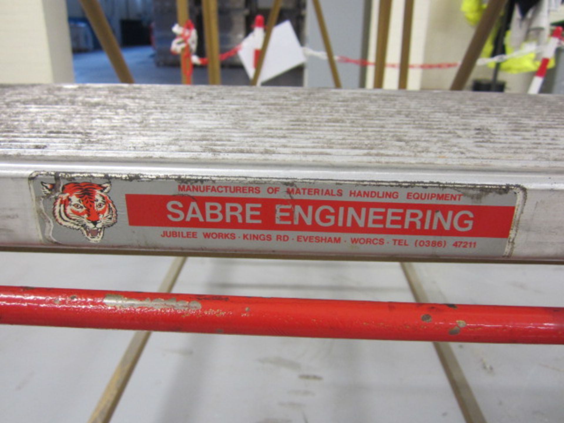 Sabre Engineering mobile steps, 9 tread. - Lift out charge to be applied: £5+ vat - Image 2 of 5