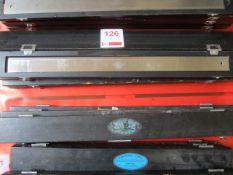 4 x Rabone Chesterman straight edges, 600mm