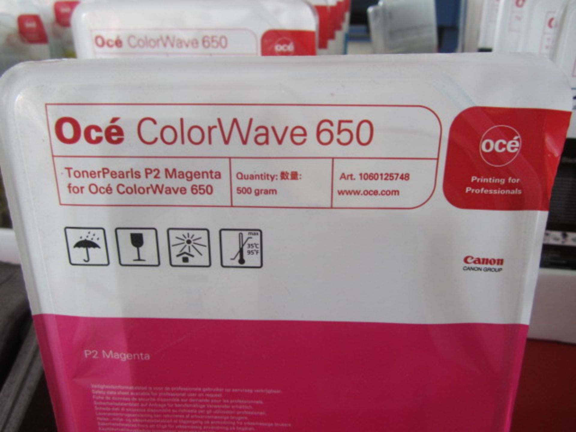 Oce Colorwave 650 Toner Pearl P2 including: 7 x Yellow, 6 x Cyan, 4 x Magenta, 6 x Black. - Lift out - Image 5 of 5