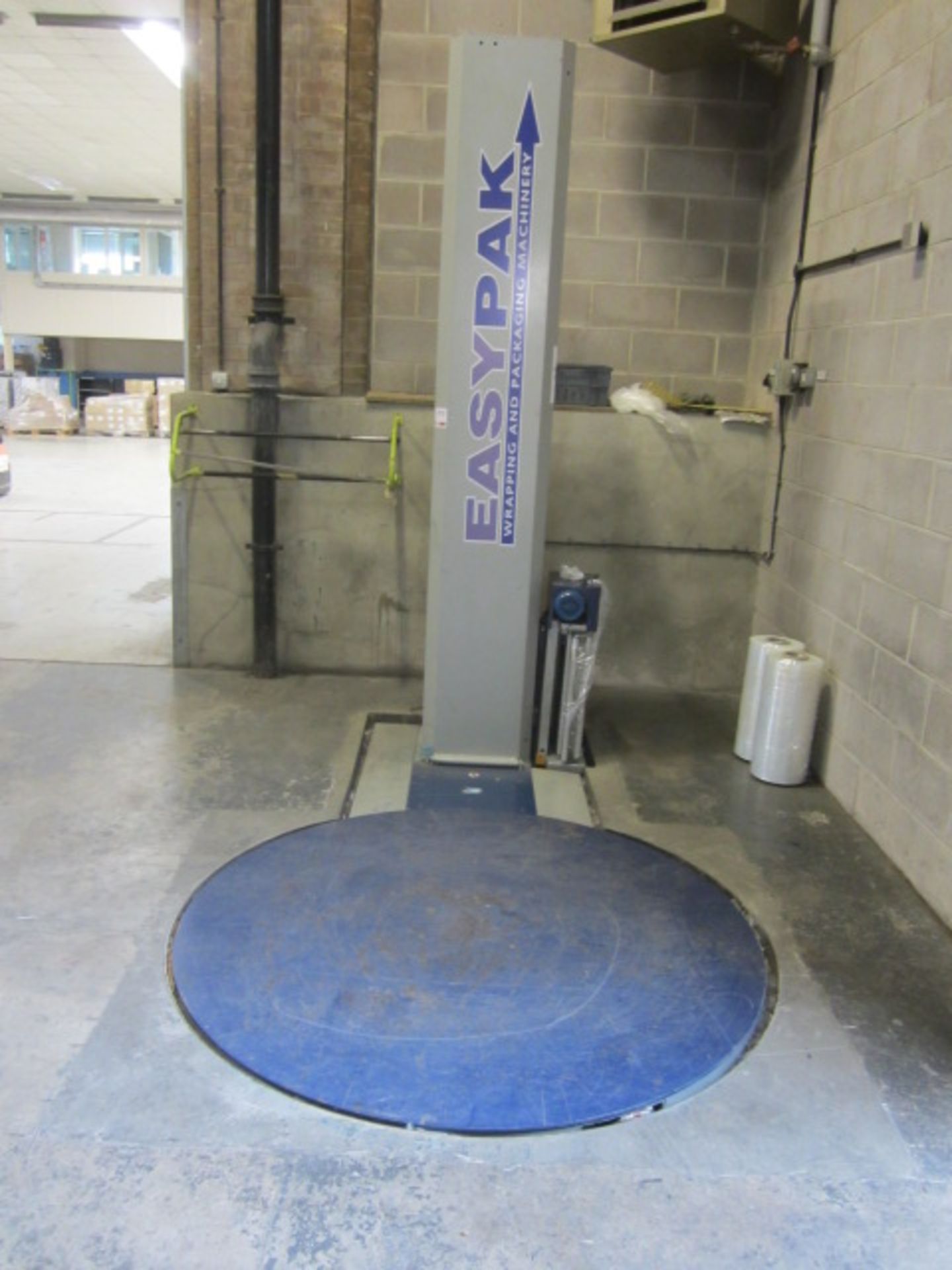 Easypak pallet wrapper with Meiwa controls. - Buyer to dismantle. (Please note: A work Method