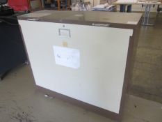 2 x Roneco Vickers vertical planfile chests, approx. size: 1200mm x 460mm x height 1020mm. - Lift