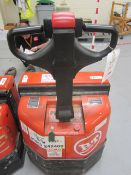 BT W18 battery operated pedestrian pallet truck, serial number 37086AA/2000, SWL 1800kg - Thorough