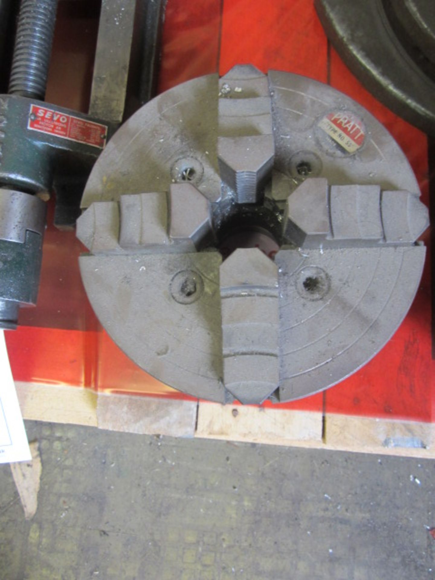 Pratt type 55 4 jaw chuck