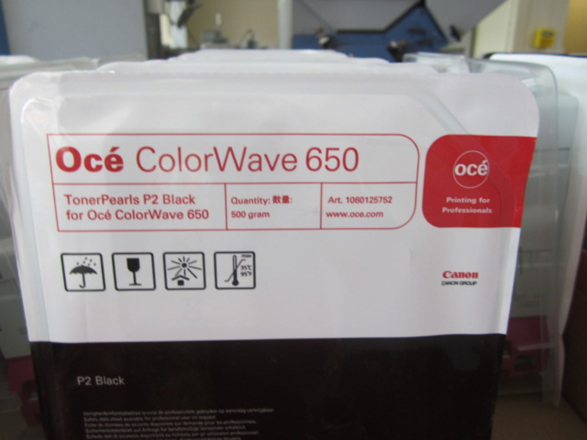 Oce Colorwave 650 Toner Pearl P2 including: 7 x Yellow, 6 x Cyan, 4 x Magenta, 6 x Black. - Lift out - Image 4 of 5