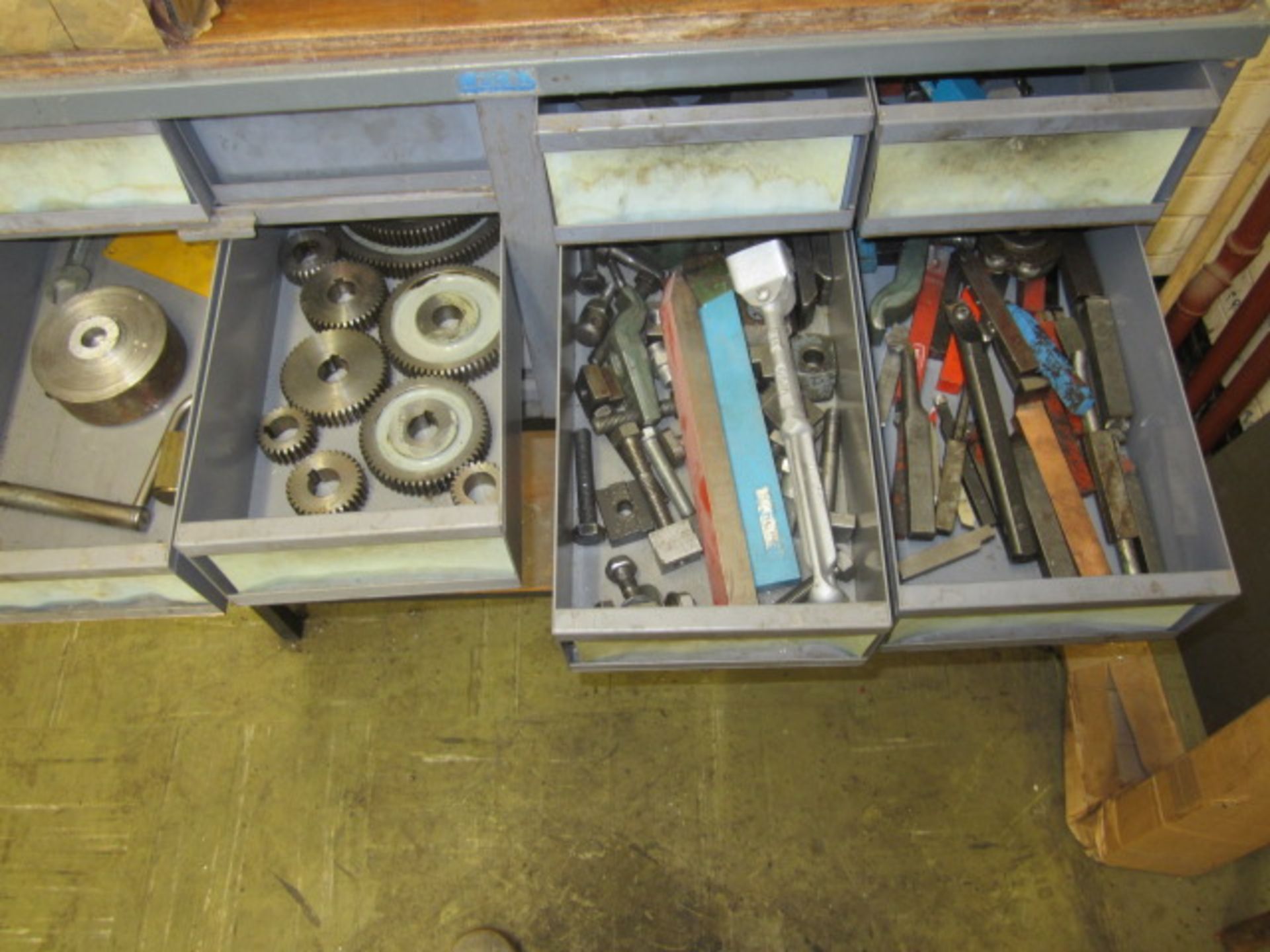 Multidrawer storage unit with contents including spanners, allen keys, cutters, etc. - Image 4 of 5