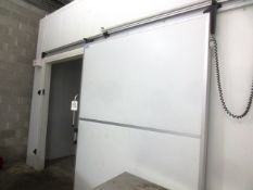 MTH insulated horizontal roller door, approx 2500 x 2100mm, with running rails