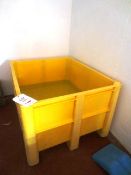 Plastic storage bin (Dolav), approx 1200mm x 1200mm