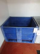 Plastic storage bin (Dolav), approx 1200mm x 1200mm