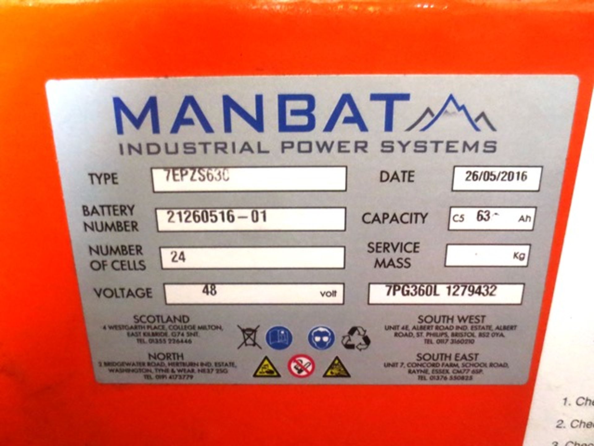 Bendi battery operated, dual mast forklift truck, serial no: TRL8135, model: B313-4855CS (2010) ( - Bild 6 aus 12