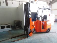 Bendi battery operated, dual mast forklift truck, serial no: TRL8135, model: B313-4855CS (2010) (