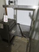 Stainless steel twin level rack, approx 700 x 700