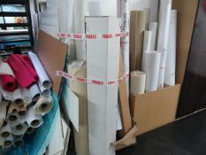 Qty of various part used Vinyl, cloth, board & laminates as lotted