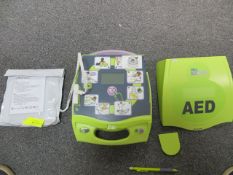 Zoll AED PLUS fully automatic defibrillator unit equipped with LCD screen