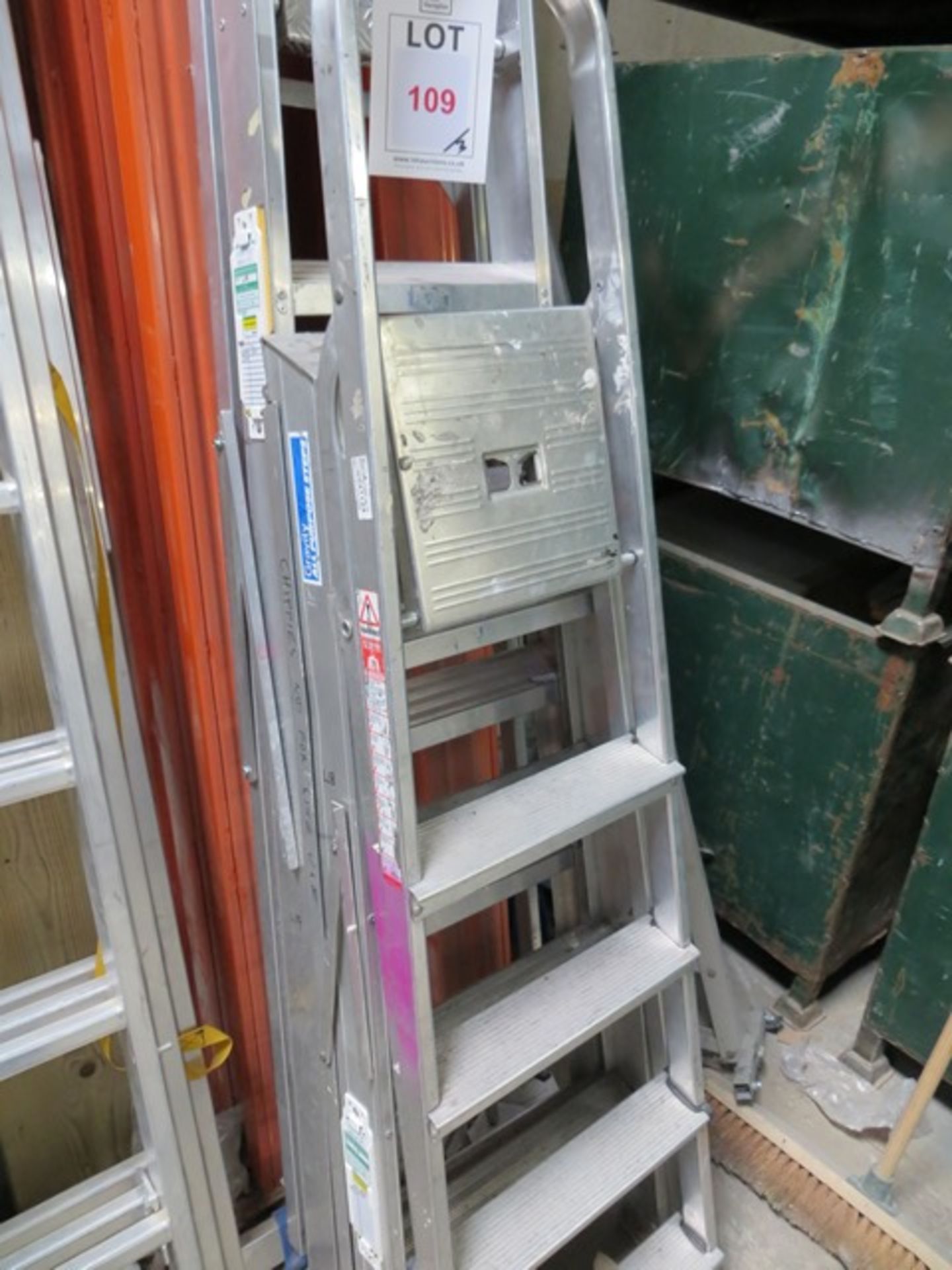 Three Aluminium Step Ladders