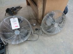 Three Industrial Floor Fans