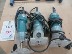 Makita Router 3708F 240V Two Makita Routers 3707F 240V