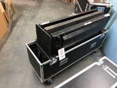 Flight case complete with 2 Samsung 55" plasma televisions