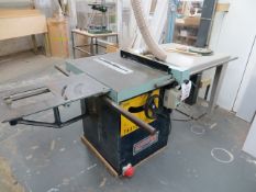 Sedgwick TA315 table saw *A work Method Statement and Risk Assessment must be reviewed and