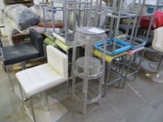 Approx. Sixteen Metal Framed Stools & Two Perspex Stools & Two Perspex Chairs