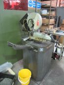 Mace TRS30 pull down mitre base cut off saw, serial number 51879 (2001) with infeed Please ensure