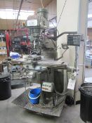 XYZ 1500 turret mill, model XYZ 1500VS, serial number 94238variable speed head, Acu-Rite 2 axis