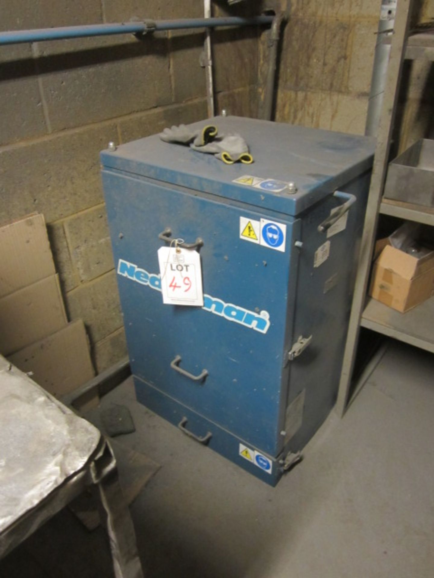 Nederman welding fume extractor, model Sherpa, type M, serial number 8454511 (2011) with articulated