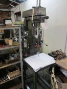 Corona single bench drill, model 100F/1, serial no: 239520, mounted on stand Please ensure