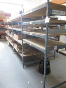 11 x bays of assorted boltless stores racking, approx. size 1.5m x 770mm, 3 x 1.5m x 400mm -
