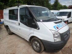 Ford Transit 100 T260 panel van, with rear seats, reg no: FV12 KWX, mileage: 122,832, MOT: 26.04.19,