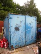 13ft steel container (please note : A work Method Statement and Risk Assessment must be reviewed and