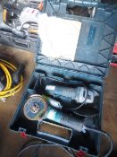 Two assorted 110v grinders including Bosch GWS850C and Makita