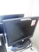 Two Dell flat screen LCD monitors