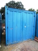 8ft steel container (please note : A work Method Statement and Risk Assessment must be reviewed