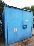 8ft steel container (please note : A work Method Statement and Risk Assessment must be reviewed