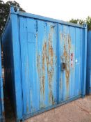 10ft steel container (please note : A work Method Statement and Risk Assessment must be reviewed and